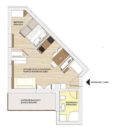 Cozy Apartment In The Heart Of Кранська Гора Екстер'єр фото